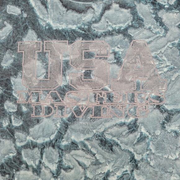 Vintage 90s Masters Diving Shirt Medium 20x27 Green USA - Picture 10 of 14